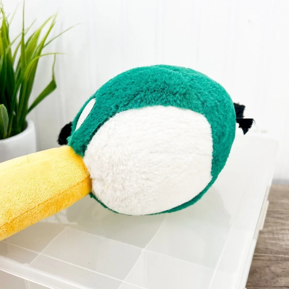 ANGRY BIRDS Hal‎ Toucan Green Bird Plush Closed Beak Commonwealth 5